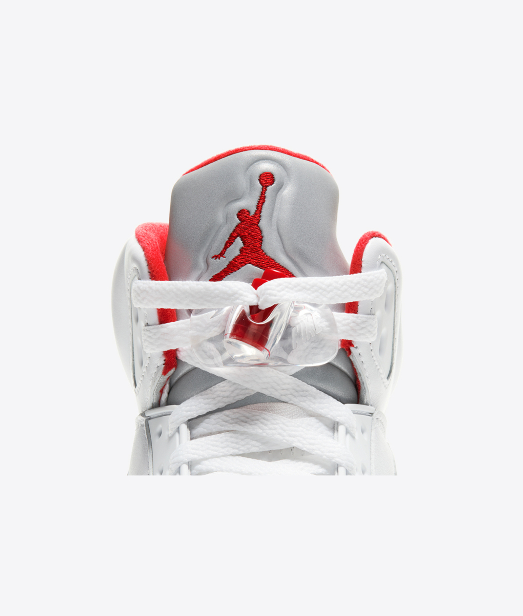 jordan 5 red laces