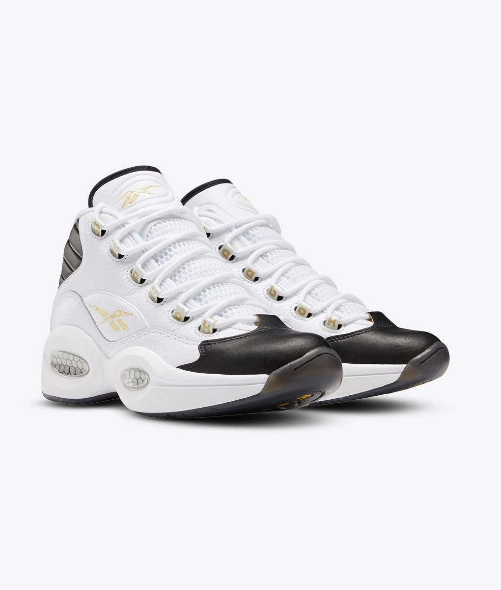 white black gold reebok question