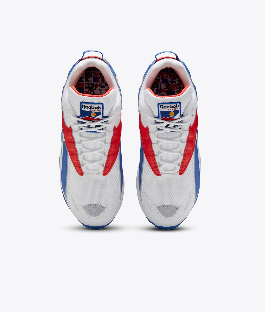 REEBOK - INTV 96 'WHITE / BLUE BLAST / RADIANT RED' - VegNonVeg