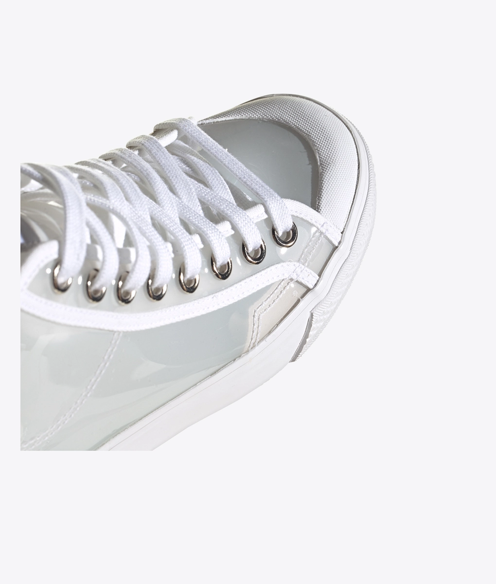 adidas gazelle silver green womens Adidas Women's Nizza Platform Mid Shoes