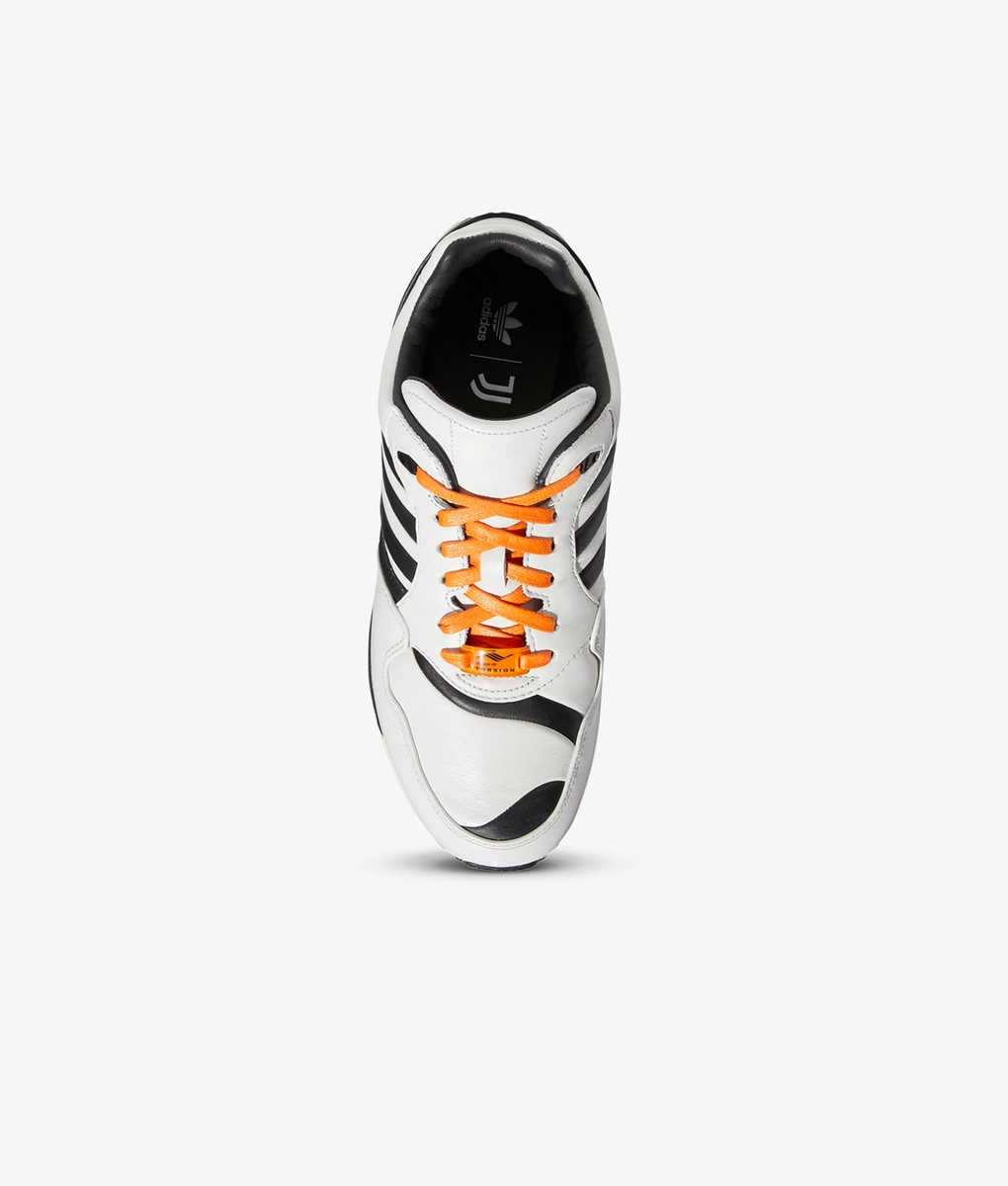 メル59729 Adidas Originals - ZX 6000 Juventus 'CRYWHT/CBLACK/BAHORA' - VegNonVeg