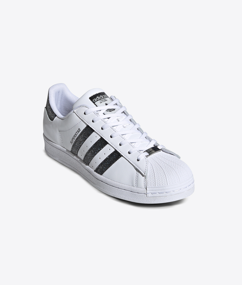 Adidas Originals - SWAROVSKI CrYstal SUPERSTAR 'ftwr White/core  Black/silver Met' - VegNonVeg