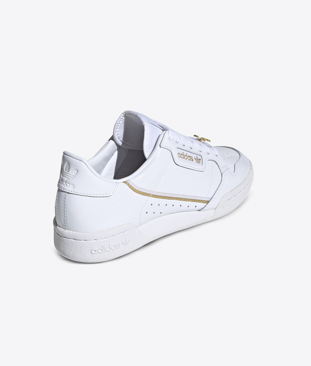 adidas continental 80 black white gold