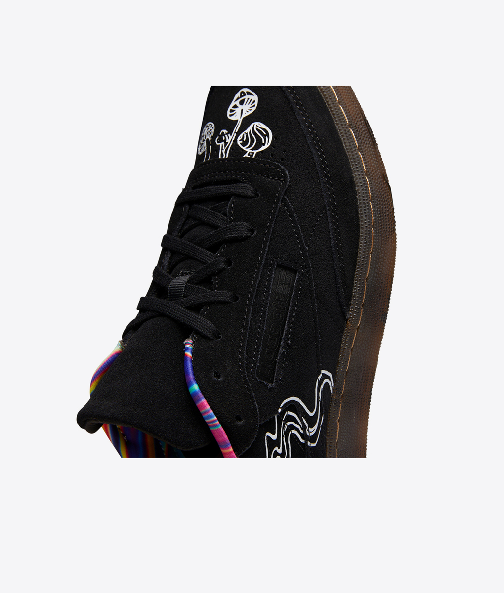 REEBOK - CLUB C 85 'BLACK/FTWWHT/RBKLE5' - VegNonVeg
