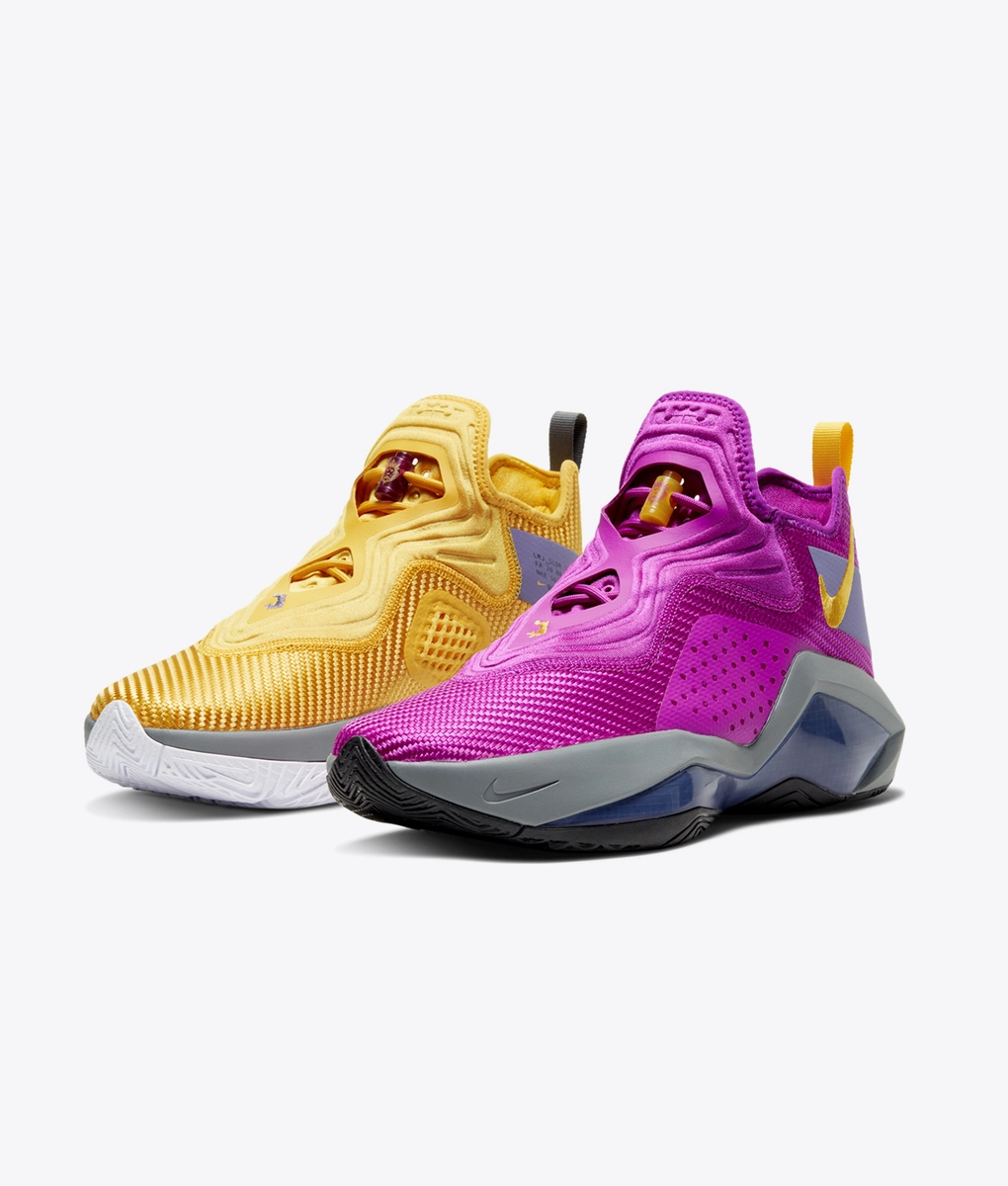 LEBRON SOLDIER XIV VIVID PURPLE SOLAR FLARE LAKERS SNEAKERS LeBron Soldier XIV Vivid Purple/Solar Flare LAKERS Men main image 3