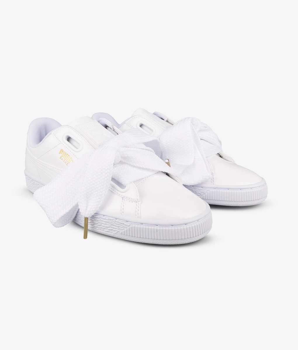 Puma - BASKET HEART PATENT WMNS 'WHITE' - VegNonVeg