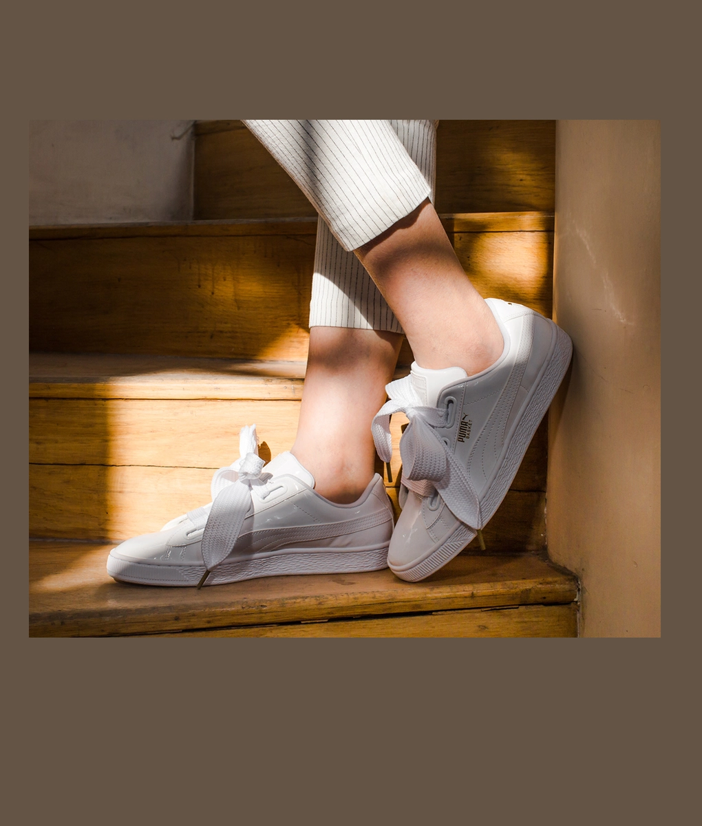 ★PUMA★ かわいいリボン BASKET HEART \