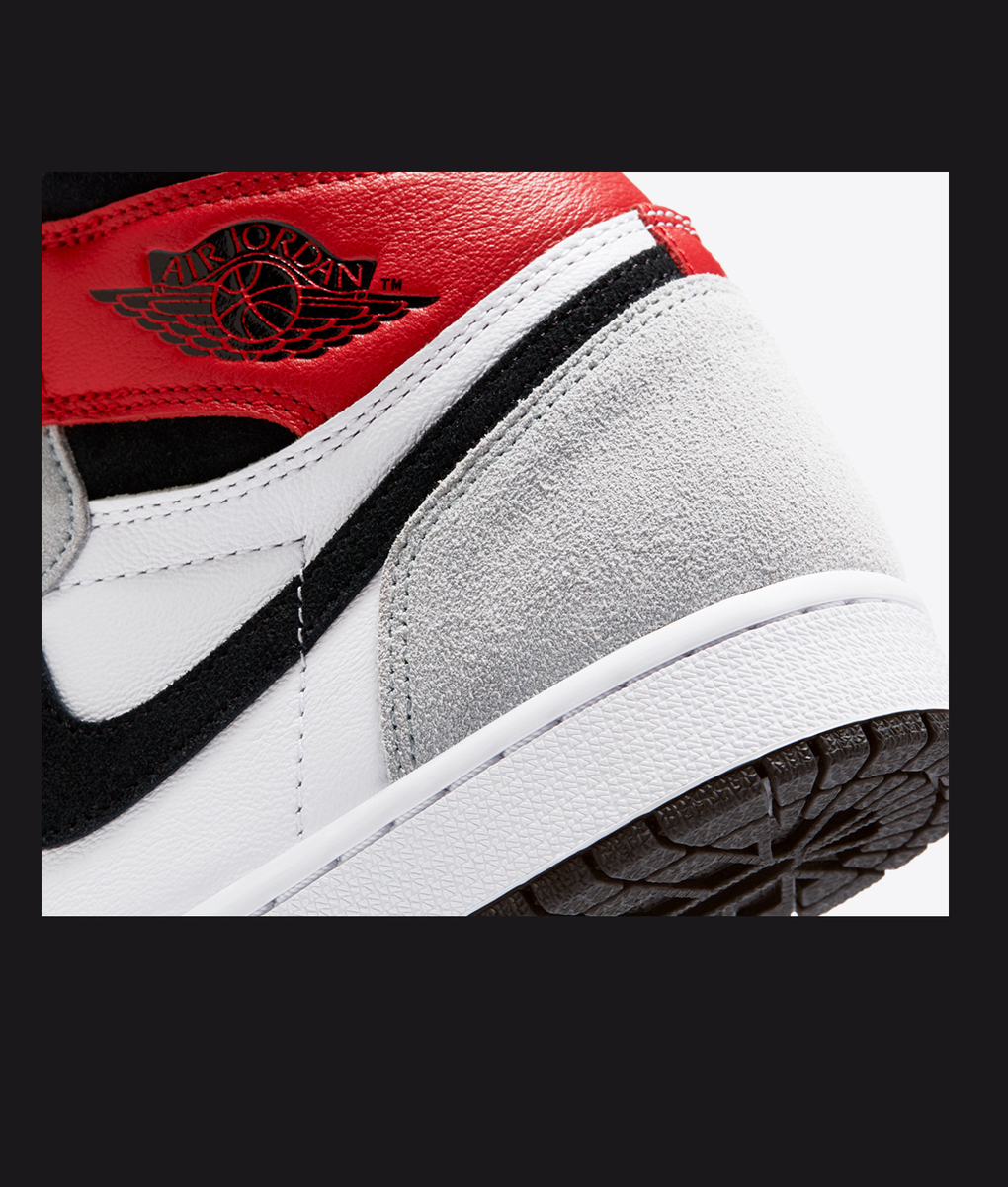 grey red white jordan 1