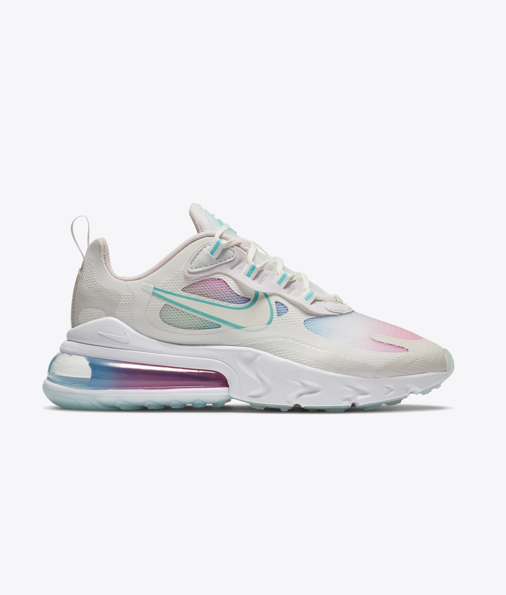 air max 270 react white blue pink