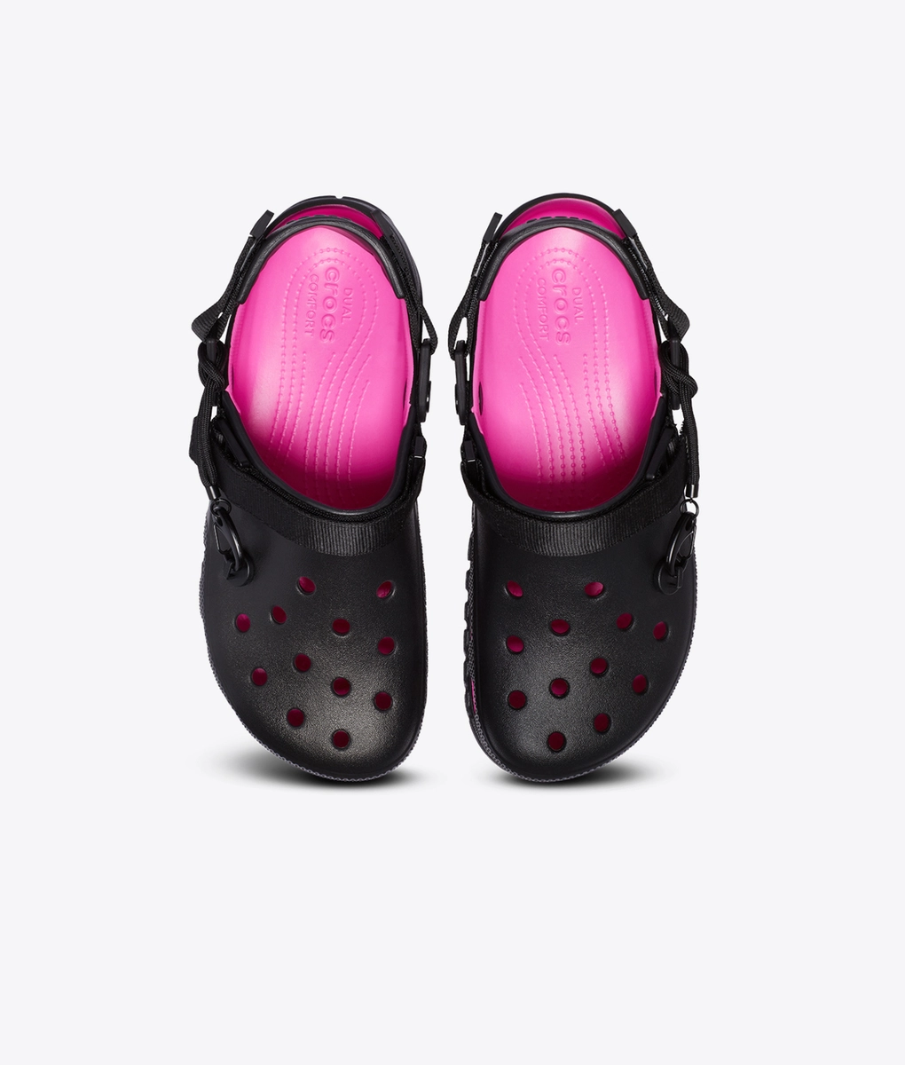 crocs duet max 2 post malone pink