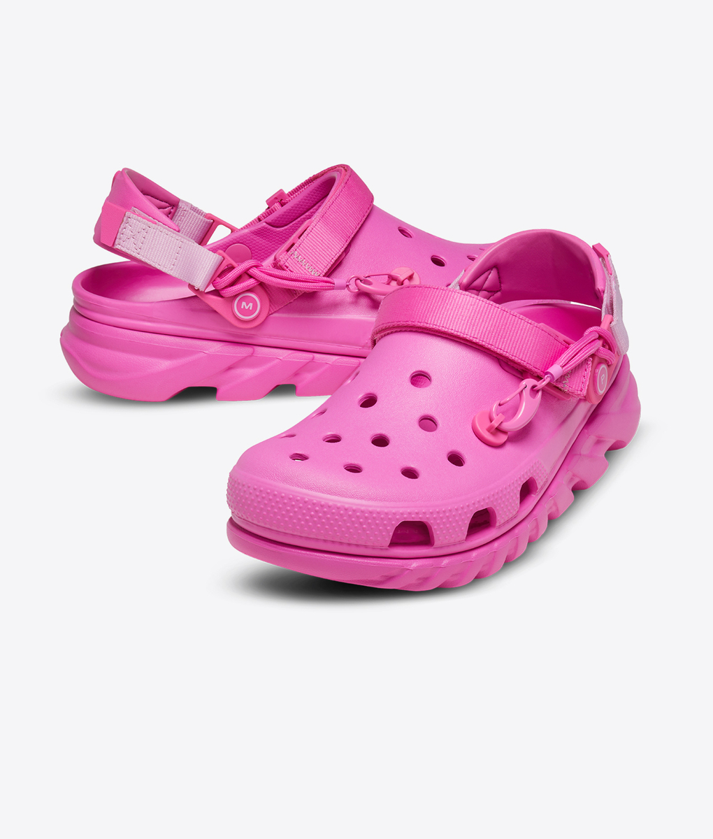 crocs duet max 2 post malone pink
