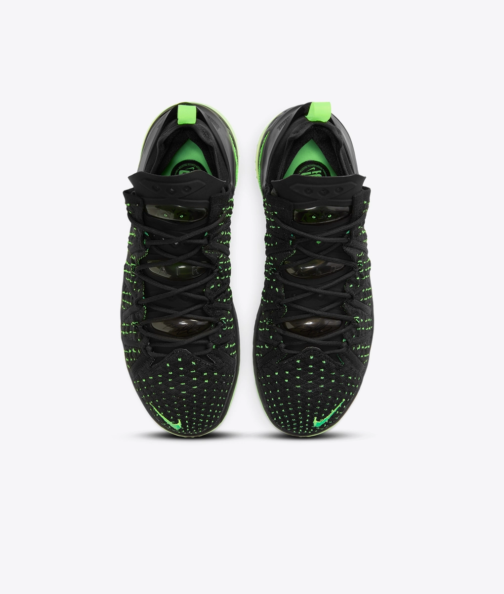 electric green lebron 18
