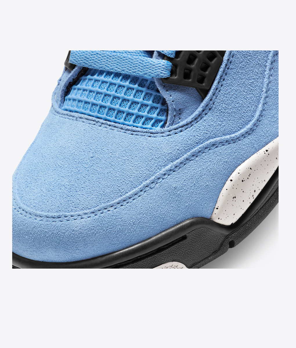 air jordan 4 retro university blue black tech grey