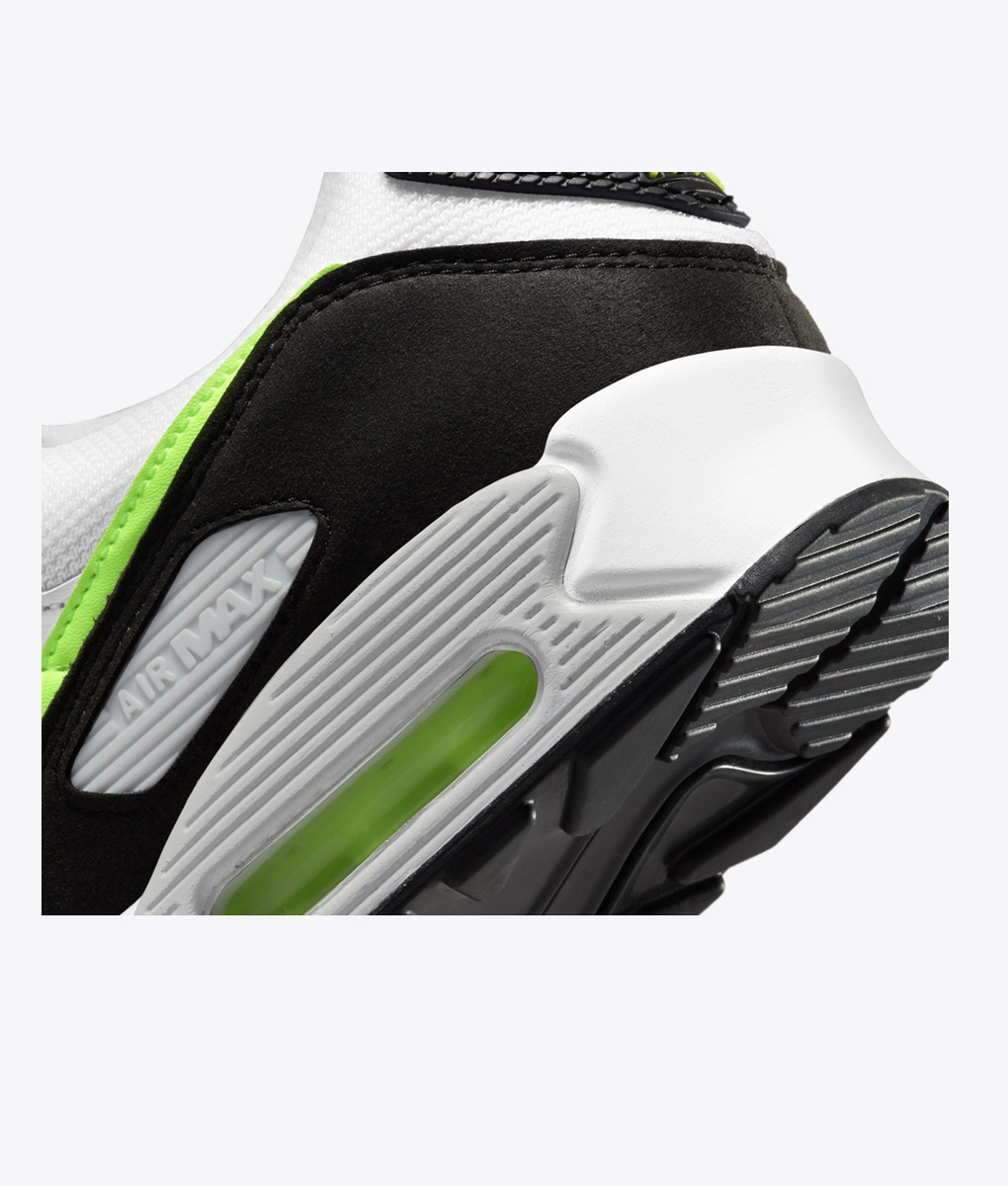 air max 90 black white hot lime