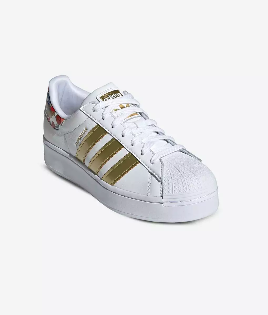 adidas gazelle silver green womens Adidas Superstar Bold Women's Shoes Wonder White-Core Black-Victory Cr main image 1