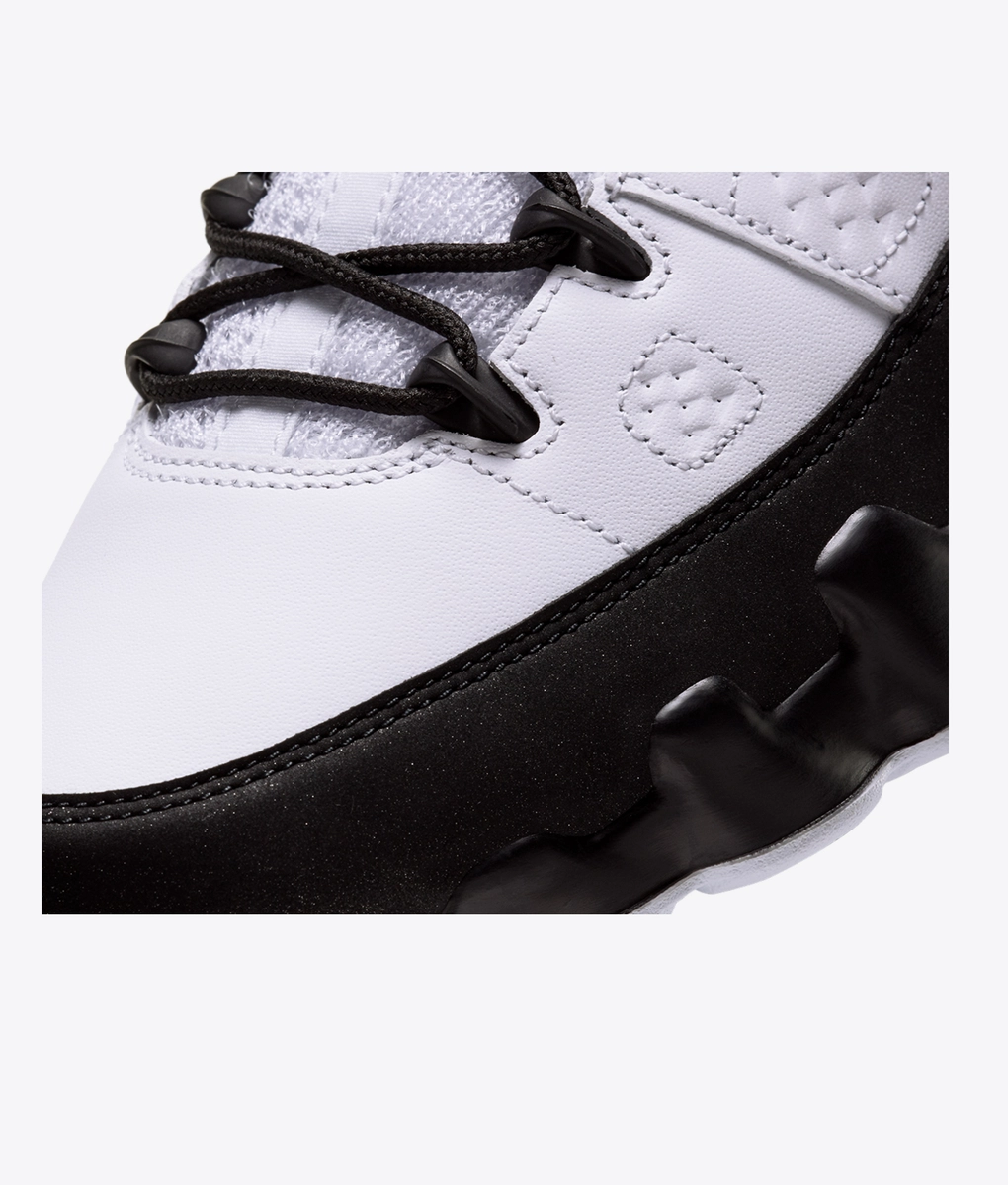 black and white jordan 9s
