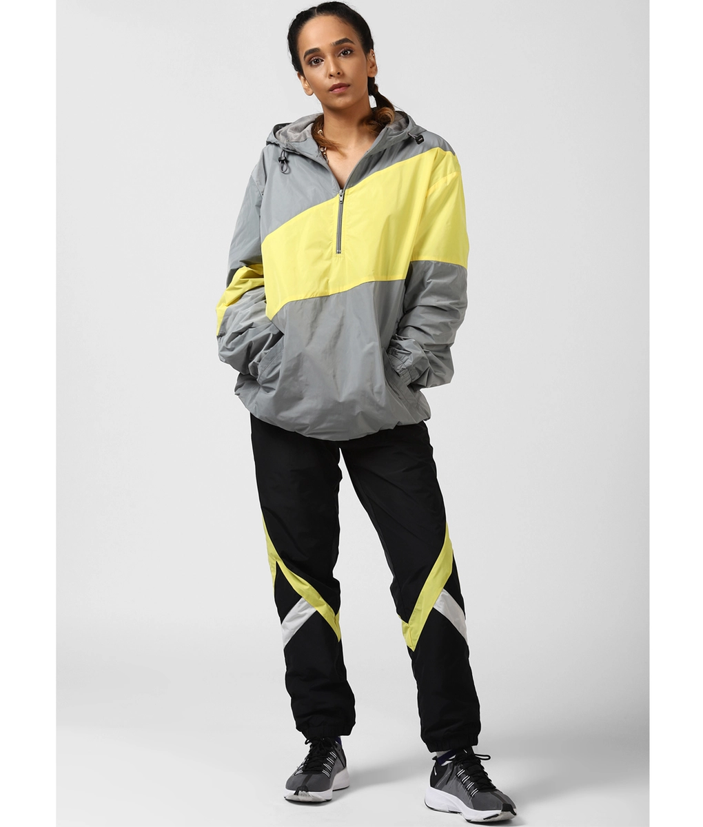VegNonVeg - Buy Unisex Jacket 'Grey/Yellow Online At Vegnonveg.Com