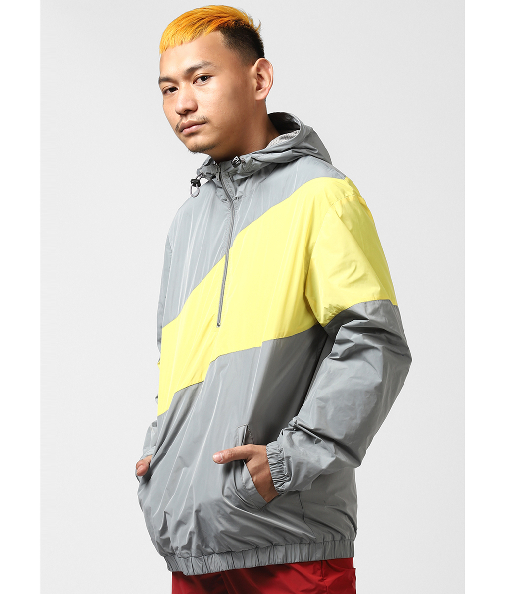 VegNonVeg - Buy Unisex Jacket 'Grey/Yellow Online At Vegnonveg.Com