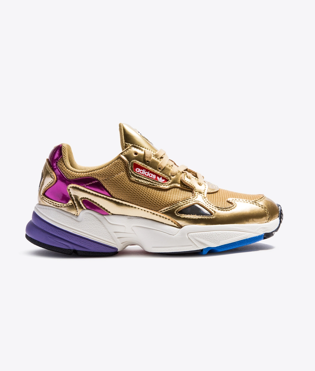 Adidas Originals - FALCON W 'GOLD MET/OFF WHITE' - VegNonVeg