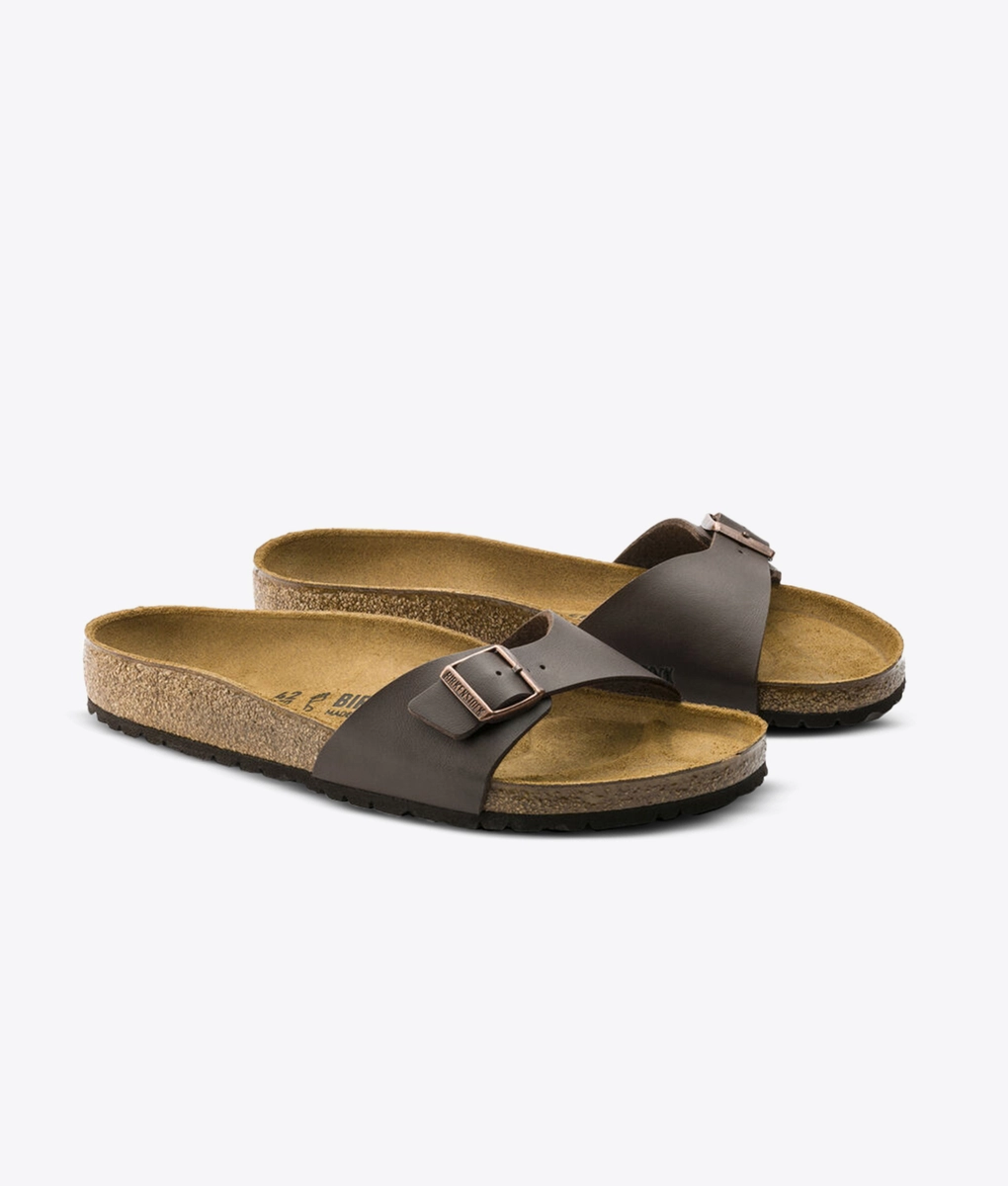 新品タグ付【BIRKENSTOCK】 Madrid (Waxy Leather) Birkenstock - Madrid Bf Dunkelbraun - VegNonVeg