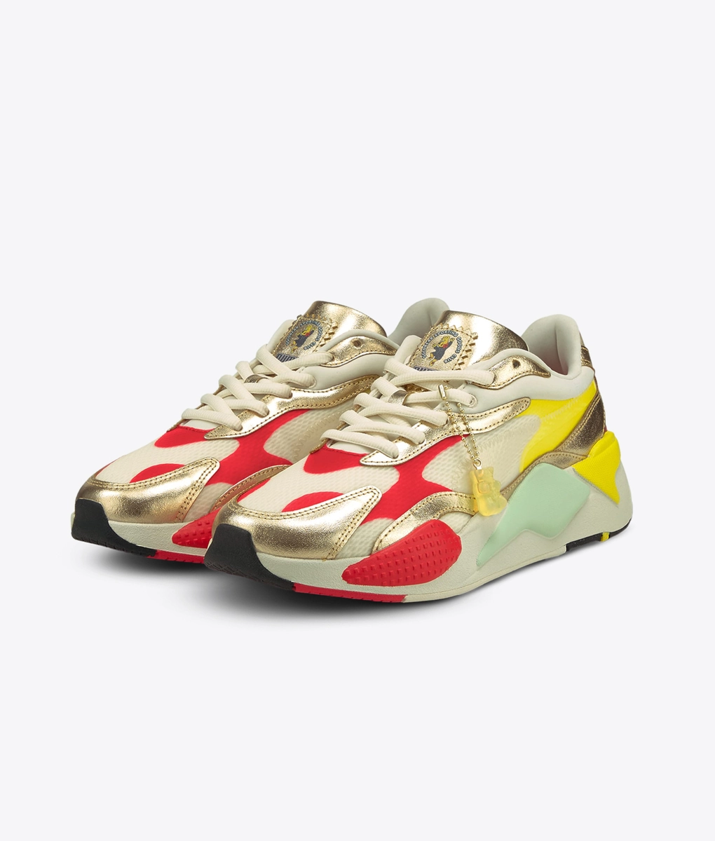 Puma RS-X3 Haribo Gold Red White Mens Running sneaker. Puma Rs-X3 Haribo Mens Multicolor Athletic Shoes Sneakers  main image 4