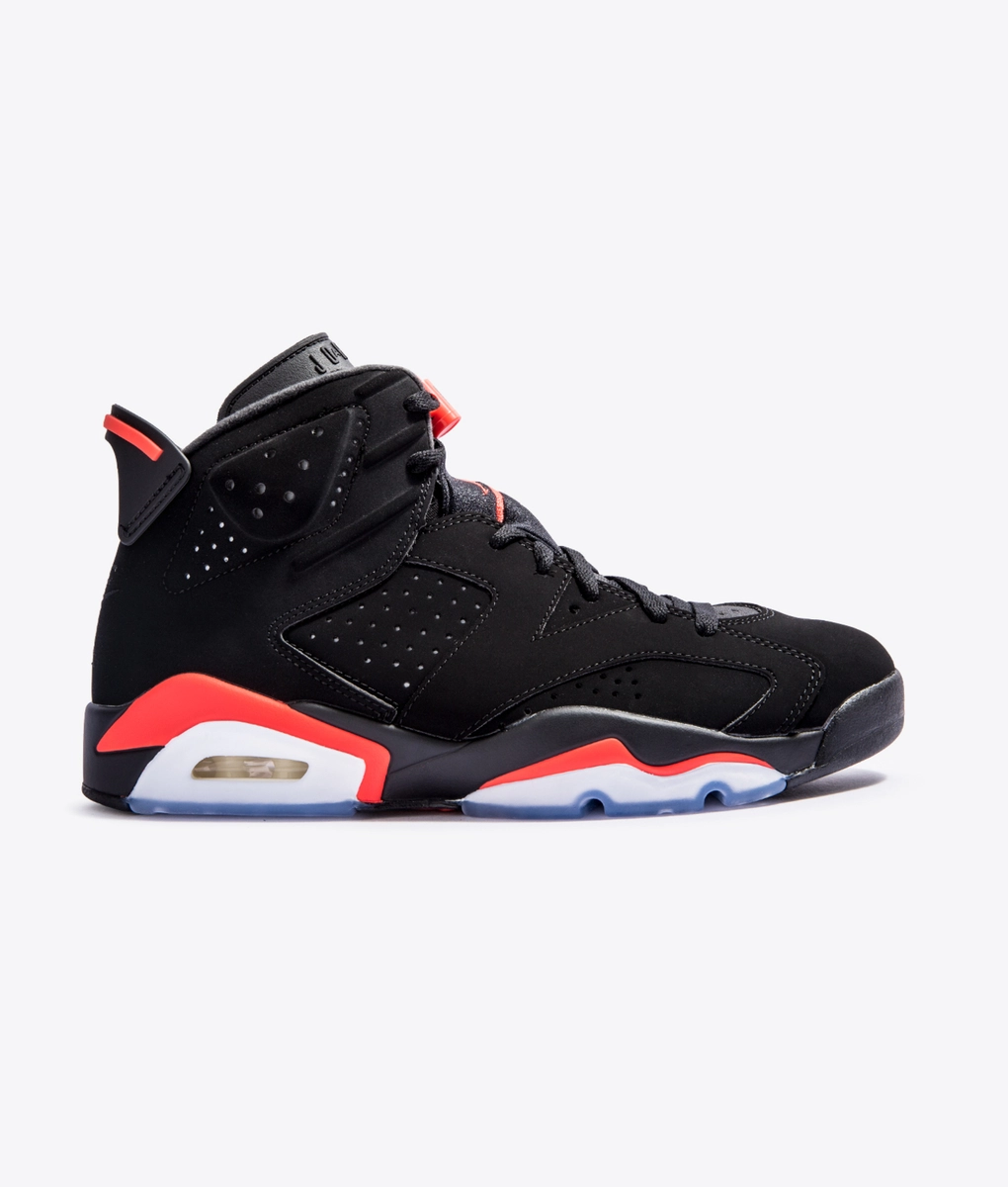 シューズ(男性用) NikeAir Jordan 6 Retro OG Black/Infrared Nike AIR Jordan 6 Retro 'Infrared 2019' - 384664-060 - Size 8