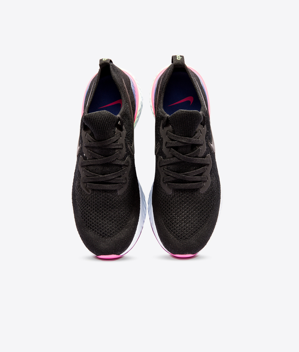 nike epic react flyknit 2 women's black