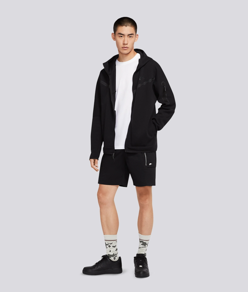 nike m nsw tch flc hoodie fz wr