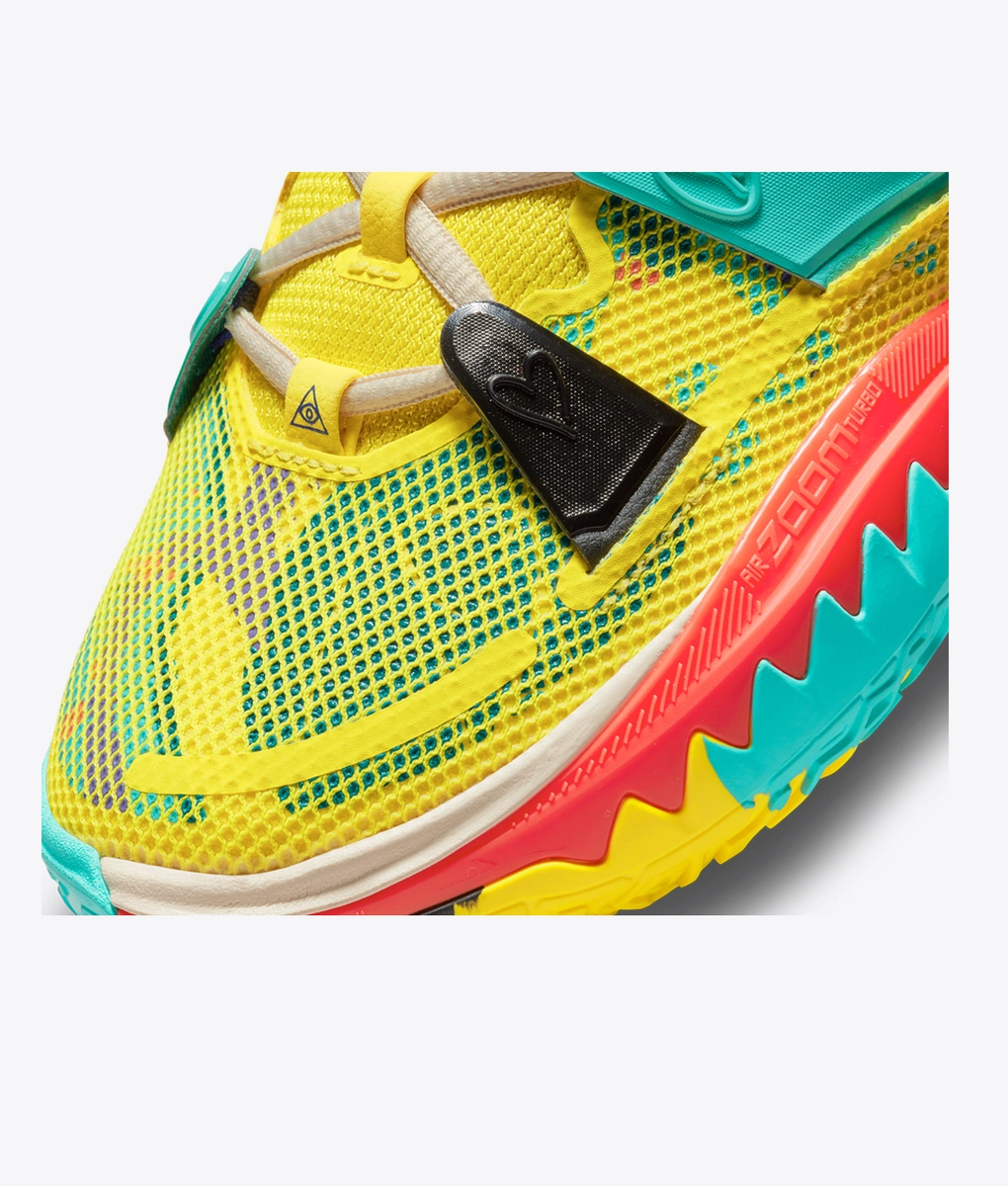 kyrie 7 green black orange