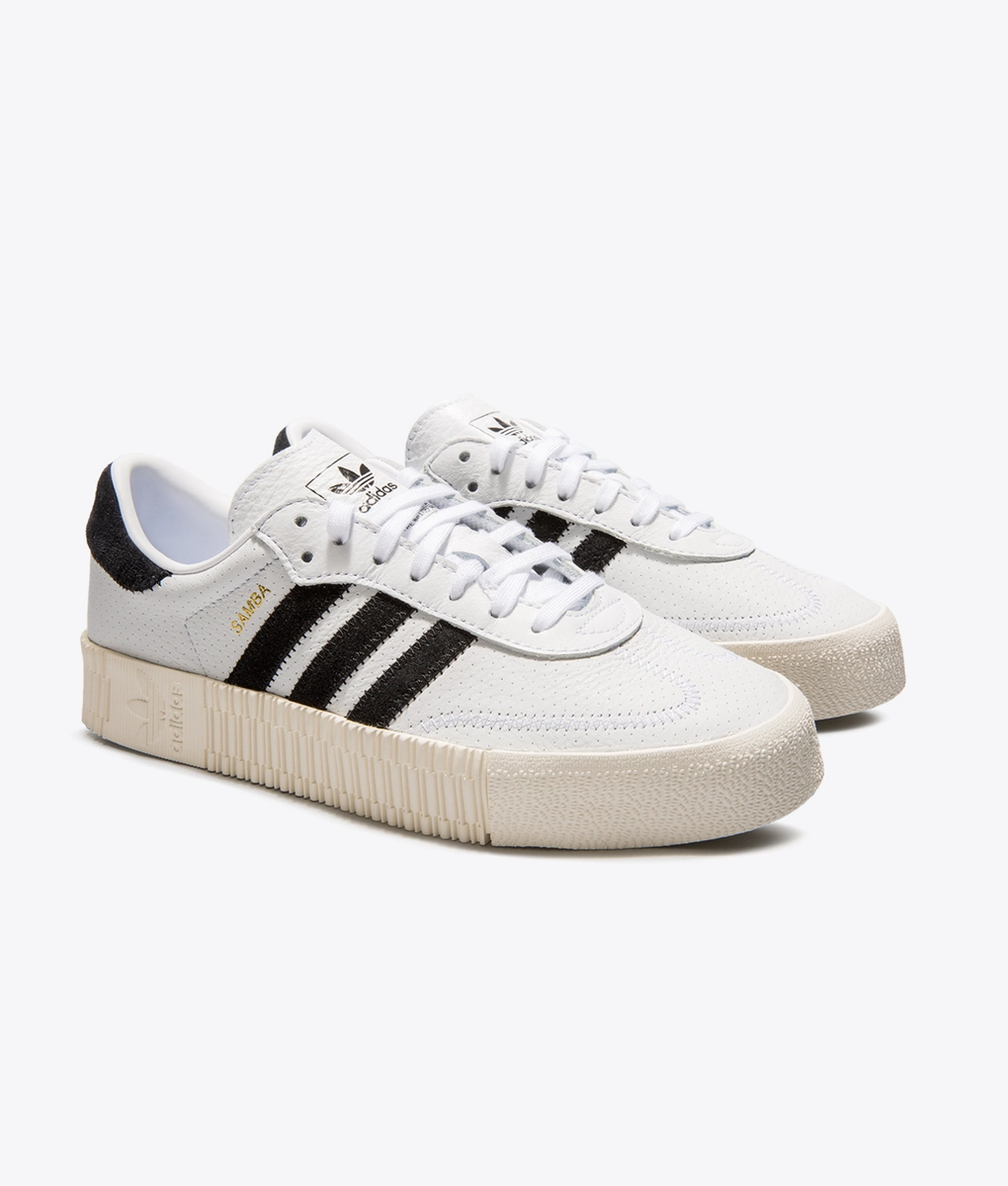 Adidas Originals - SAMBAROSE W 'WHT/CBLACK/GOLDMT' - VegNonVeg