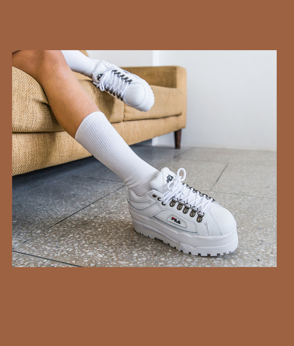 fila trailblazer wedge white