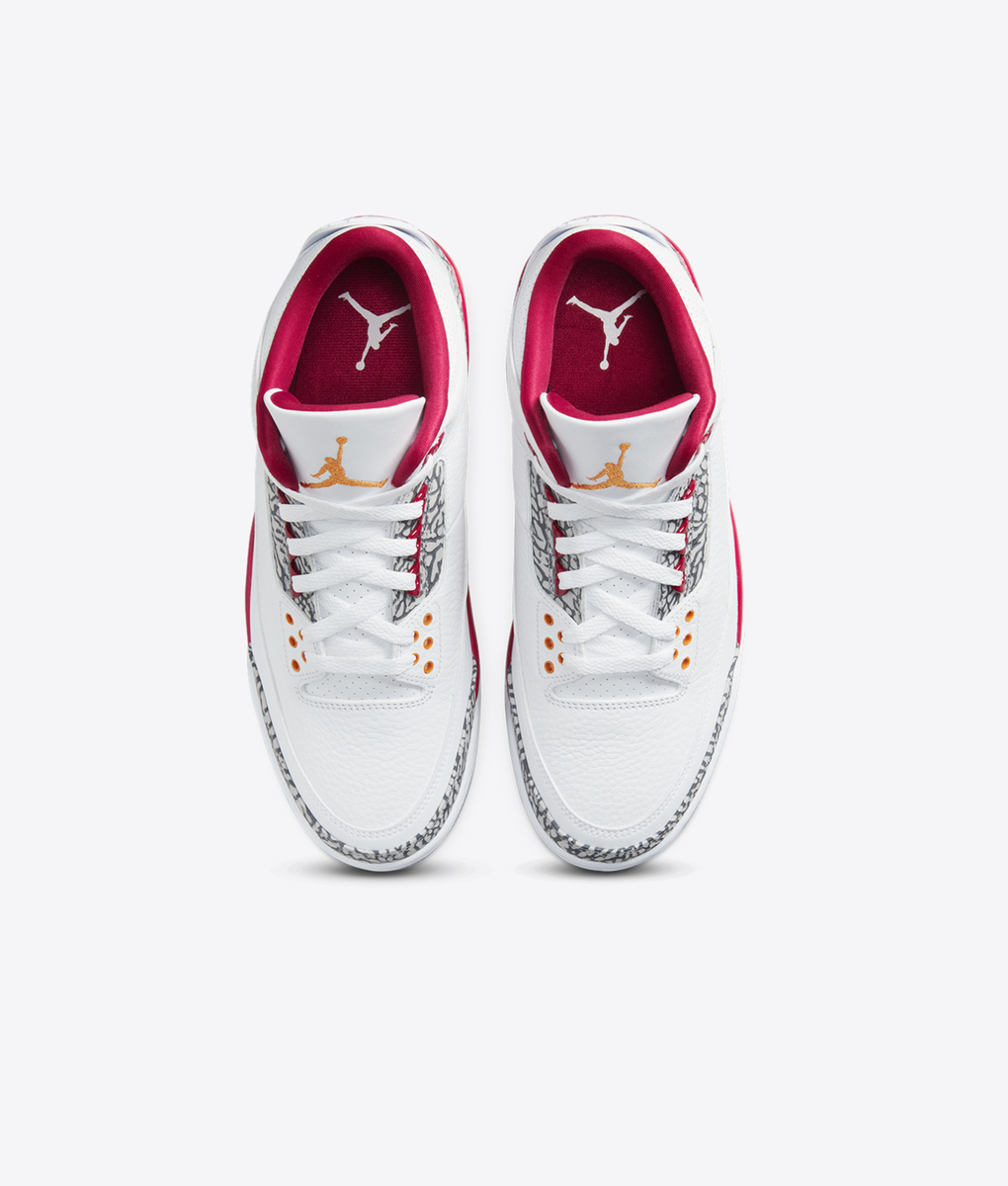 Jordan - JORDAN AIR JORDAN 3 RETRO WHITE/LIGHT CURRY-CARDINAL RED
