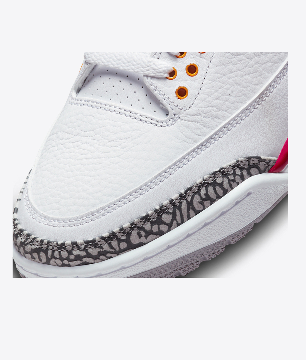 Jordan - JORDAN AIR JORDAN 3 RETRO WHITE/LIGHT CURRY-CARDINAL RED