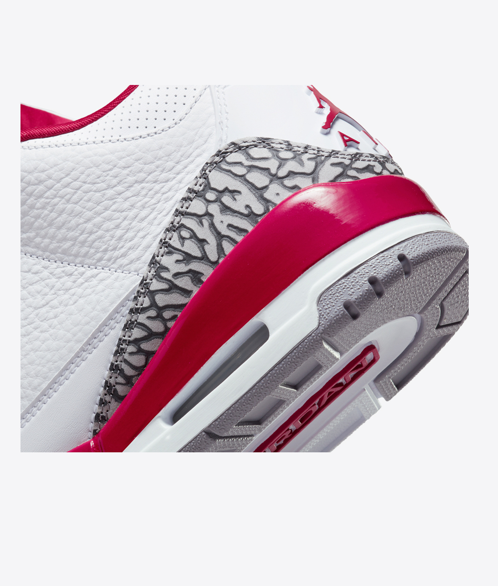 Jordan - JORDAN AIR JORDAN 3 RETRO WHITE/LIGHT CURRY-CARDINAL RED