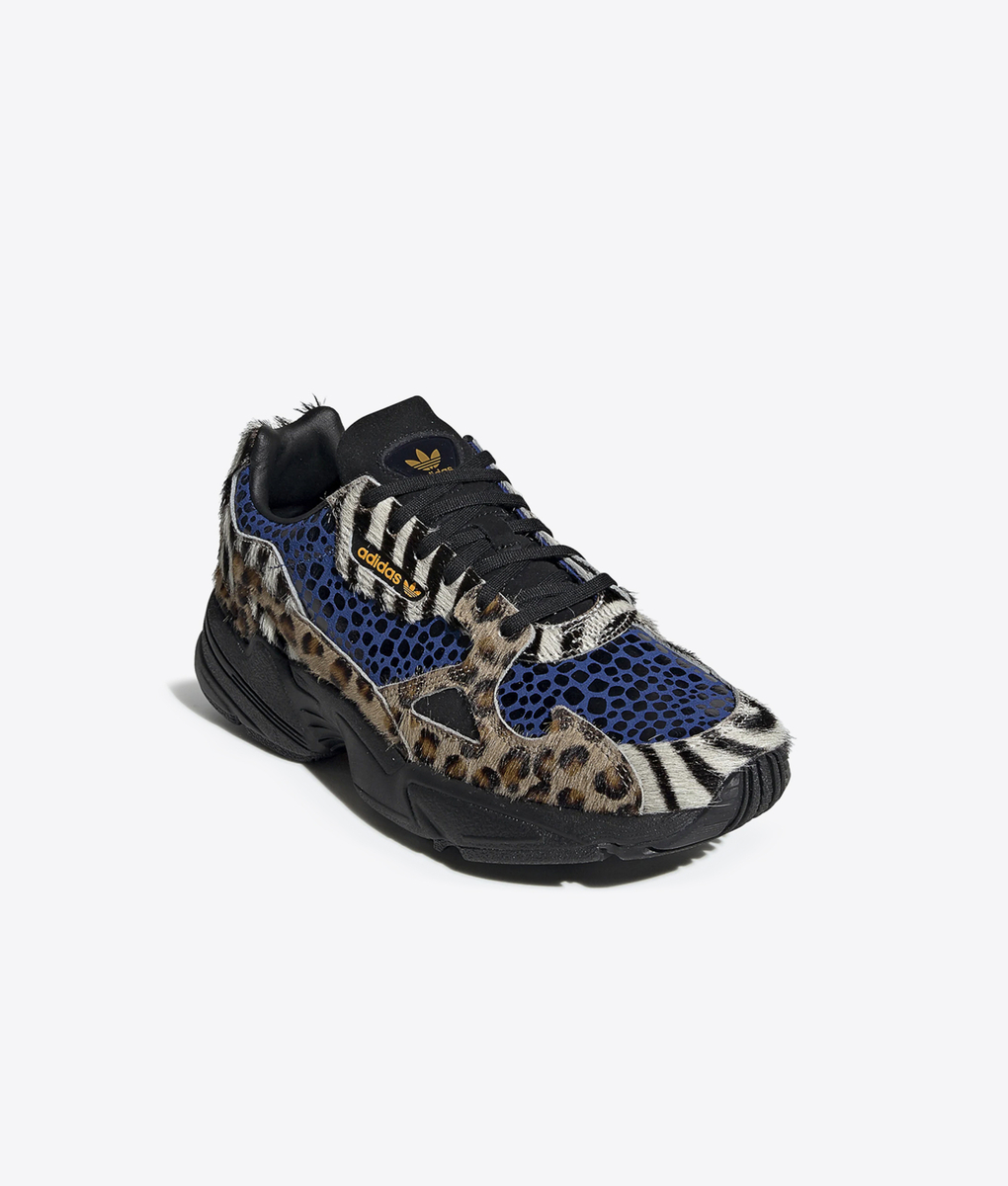 靴 adidas FALCON W Adidas Falcon W DB2689 grey/purple/blue women's running shoe
