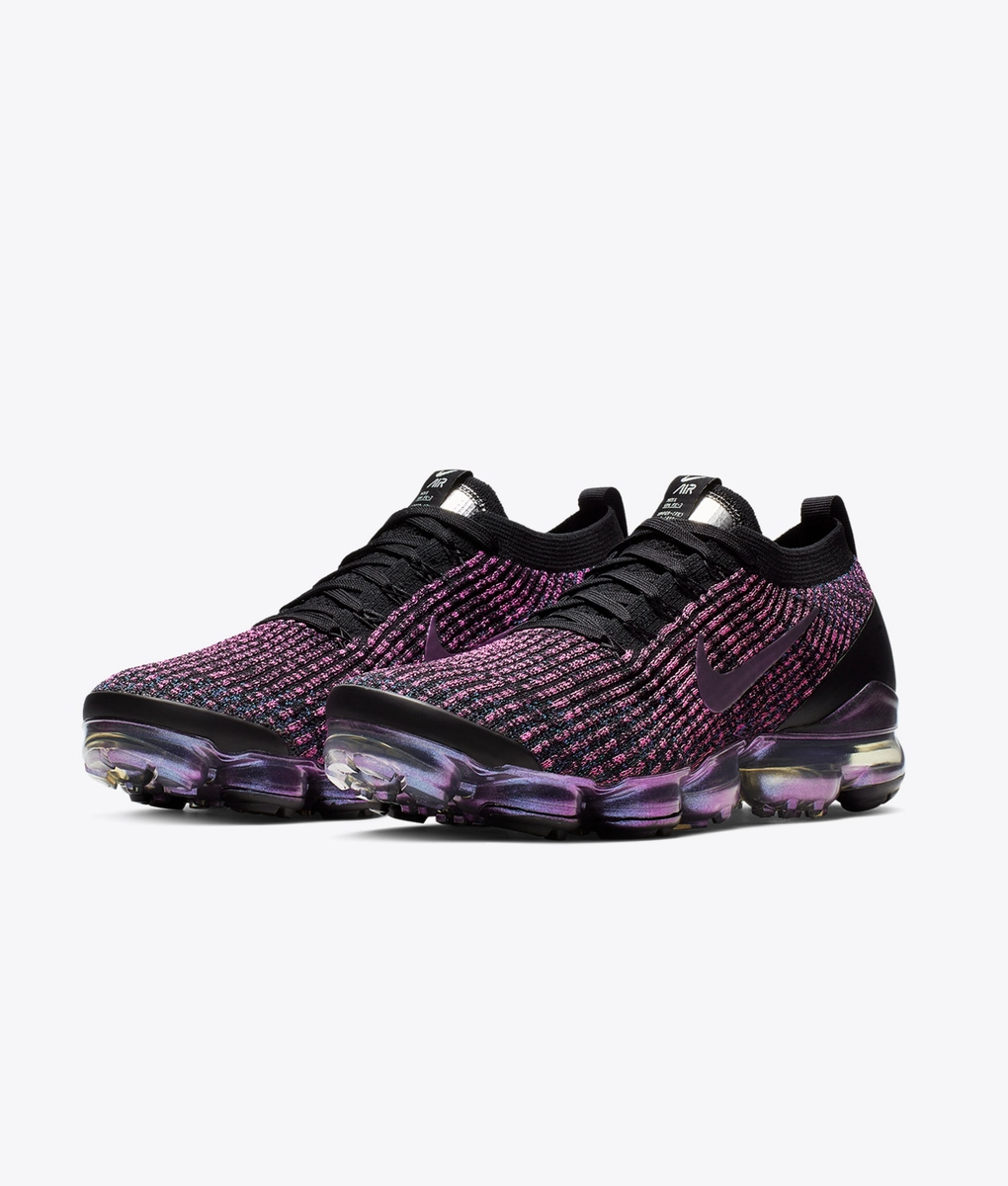 nike vapormax flyknit black purple