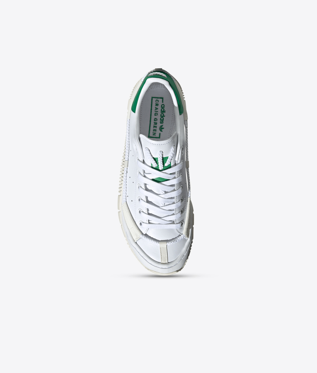 adidas gazelle silver green womens ADIDAS BY CRAIG GREEN Size 10 Beige Grey Low Top Chunky Sole Sneakers
