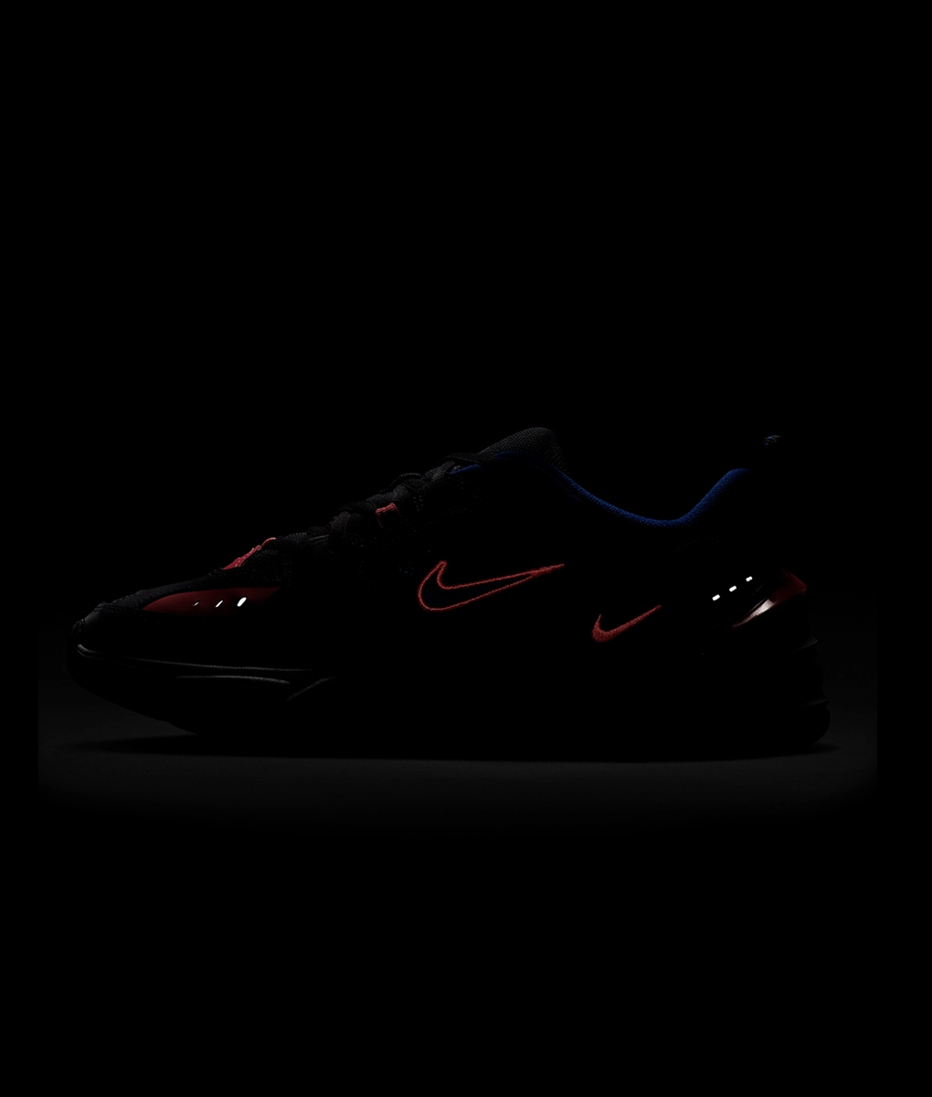 nike m2k tekno black volt crimson