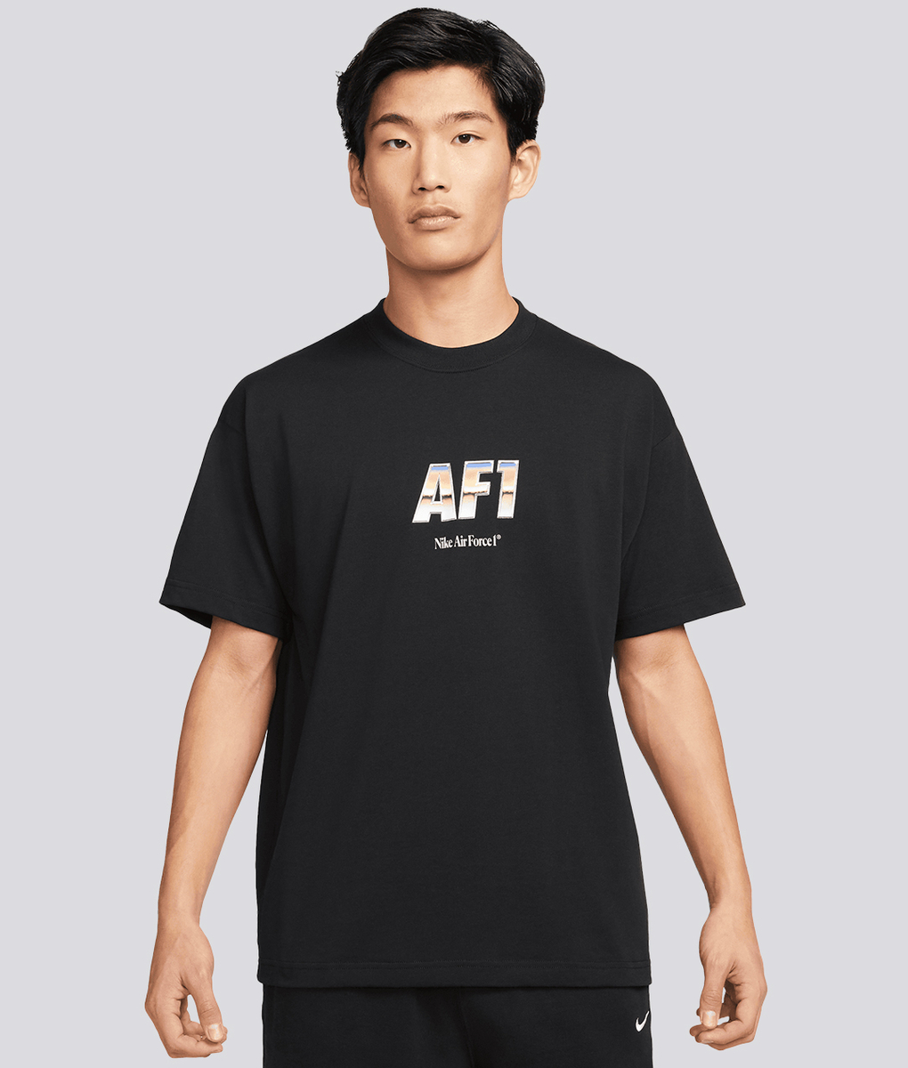 nike air force 1 t shirt black