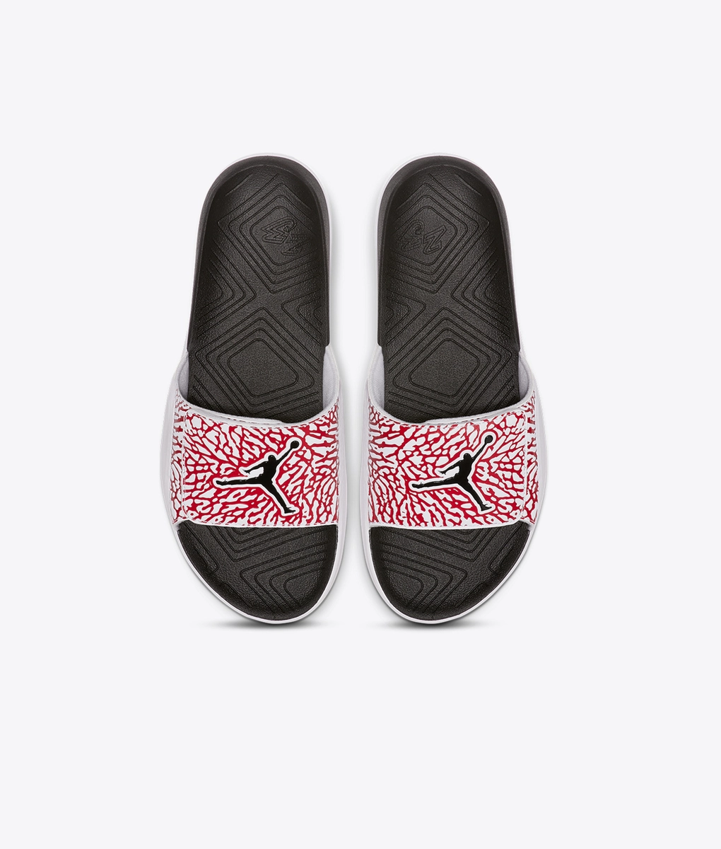 jordan hydro 7 black white gym red