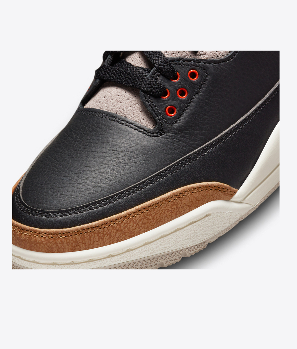 Air Jordan 3 Retroブラック/オレンジ/ブラウン Jordan - 1 - VegNonVeg