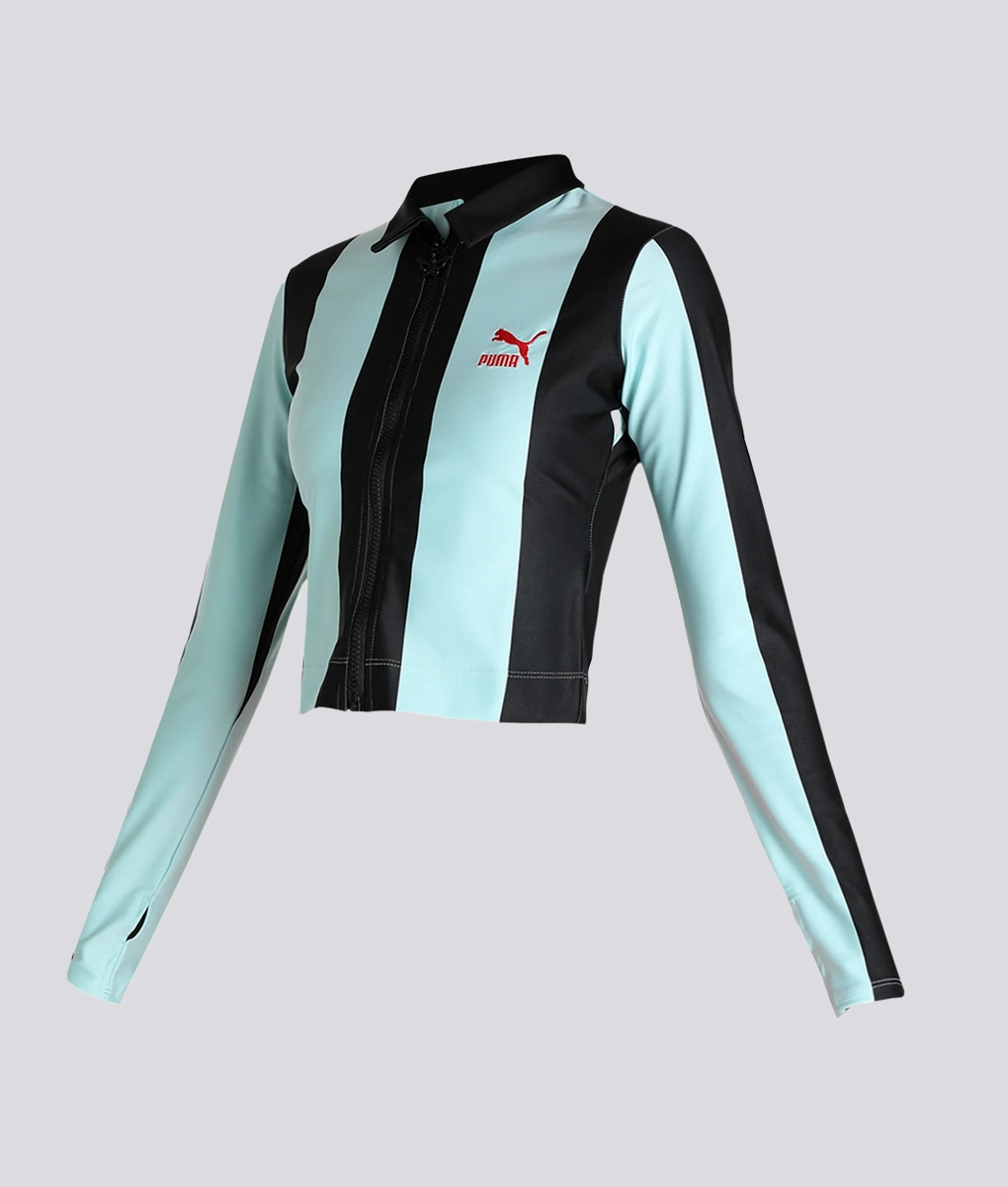 Puma - X Dua Lipa Longsleeve Striped Fitted Tee - VegNonVeg