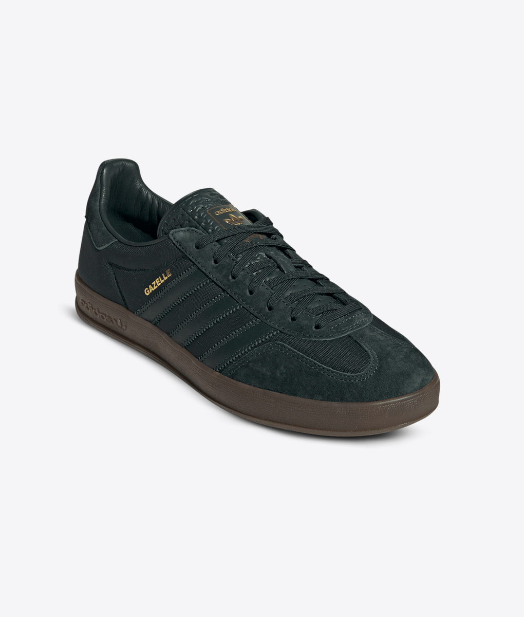 adidas gazelle silver green womens adidas Gazelle Indoor Shoes Kids - Kids - Collegiate Green / Cloud White / Gum main image 0