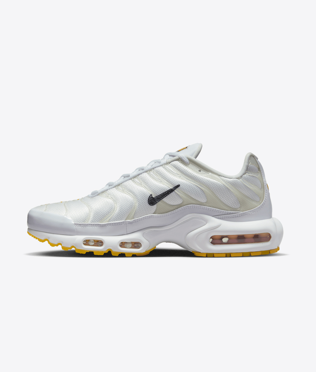 nike air max plus white yellow