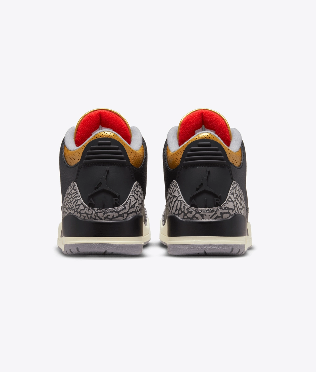 Jordan - Buy NIKE AIR JORDAN 3 RETRO 'BLACK/FIRE RED-METALLIC GOLD