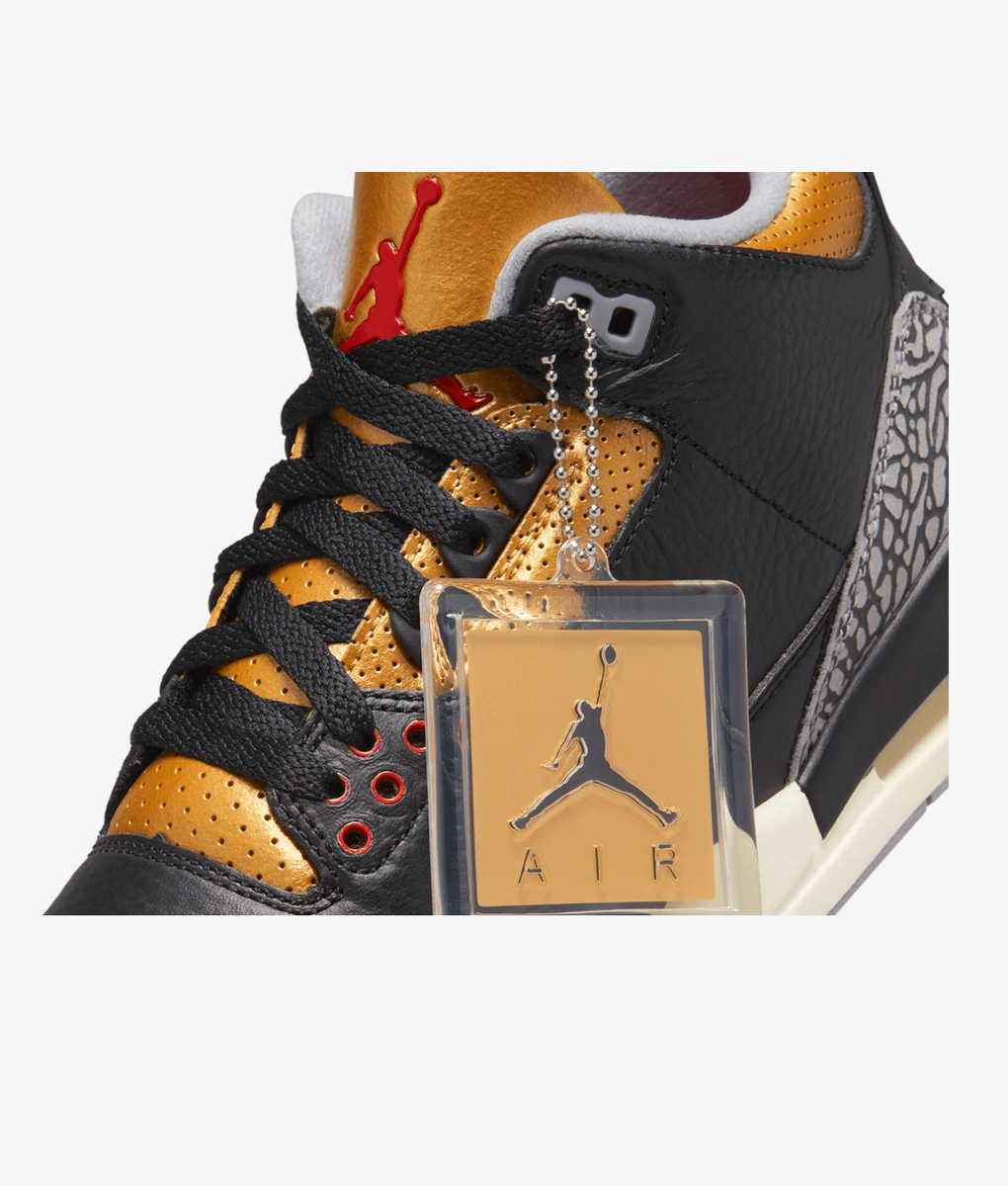 靴 Nike WMNS Air Jordan 3 Black/Gold 24.0 Women's Air Jordan 3 'Black Gold' (CK9246-067) Release Date