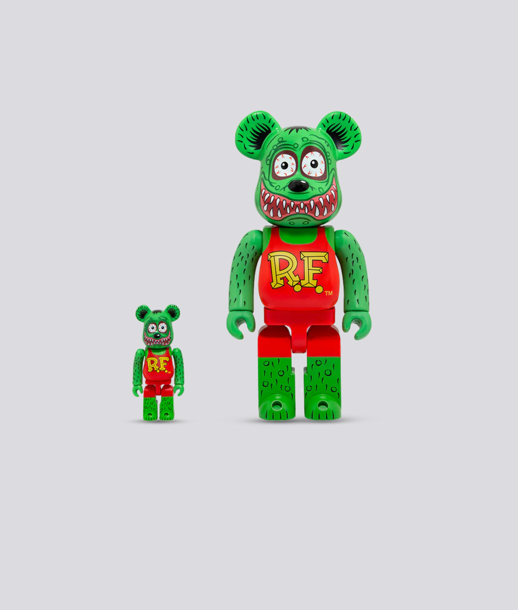 Bearbrick - Buy BEARBRICK RAT FINK 100% & 400% 'MULTI' - VegNonVeg