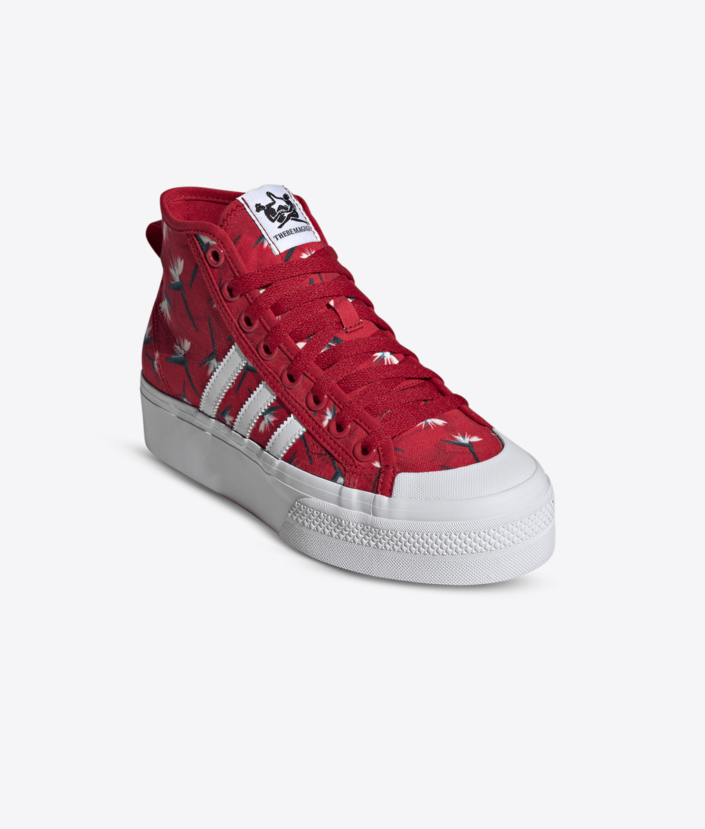 adidas gazelle silver green womens Shop Red Mens Nizza High Top Lace Up Sneakers – Shoebacca main image 0