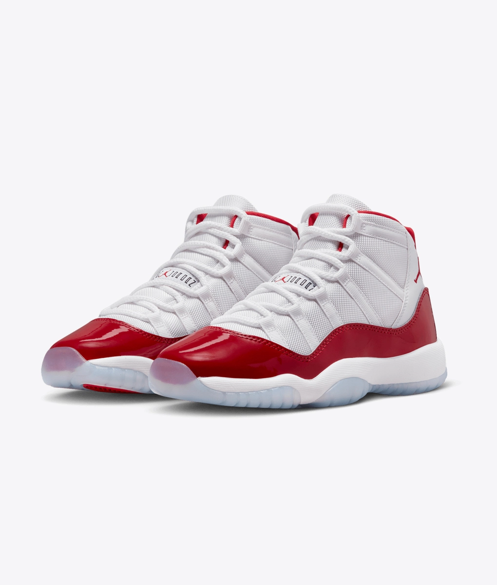 Jordan 11 red black white discount