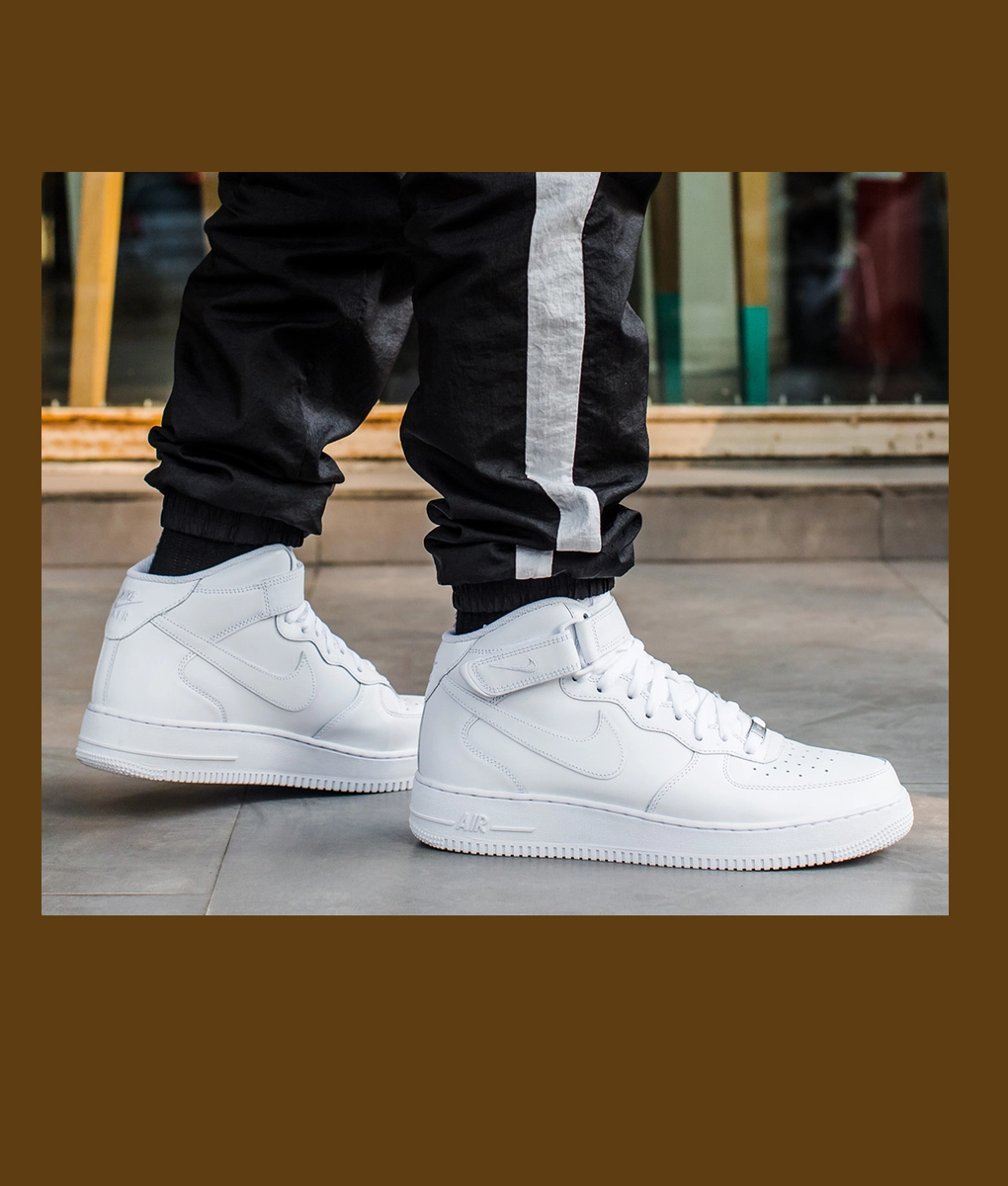 Nike - AIR FORCE 1 MID '07 'WHITE' - VegNonVeg